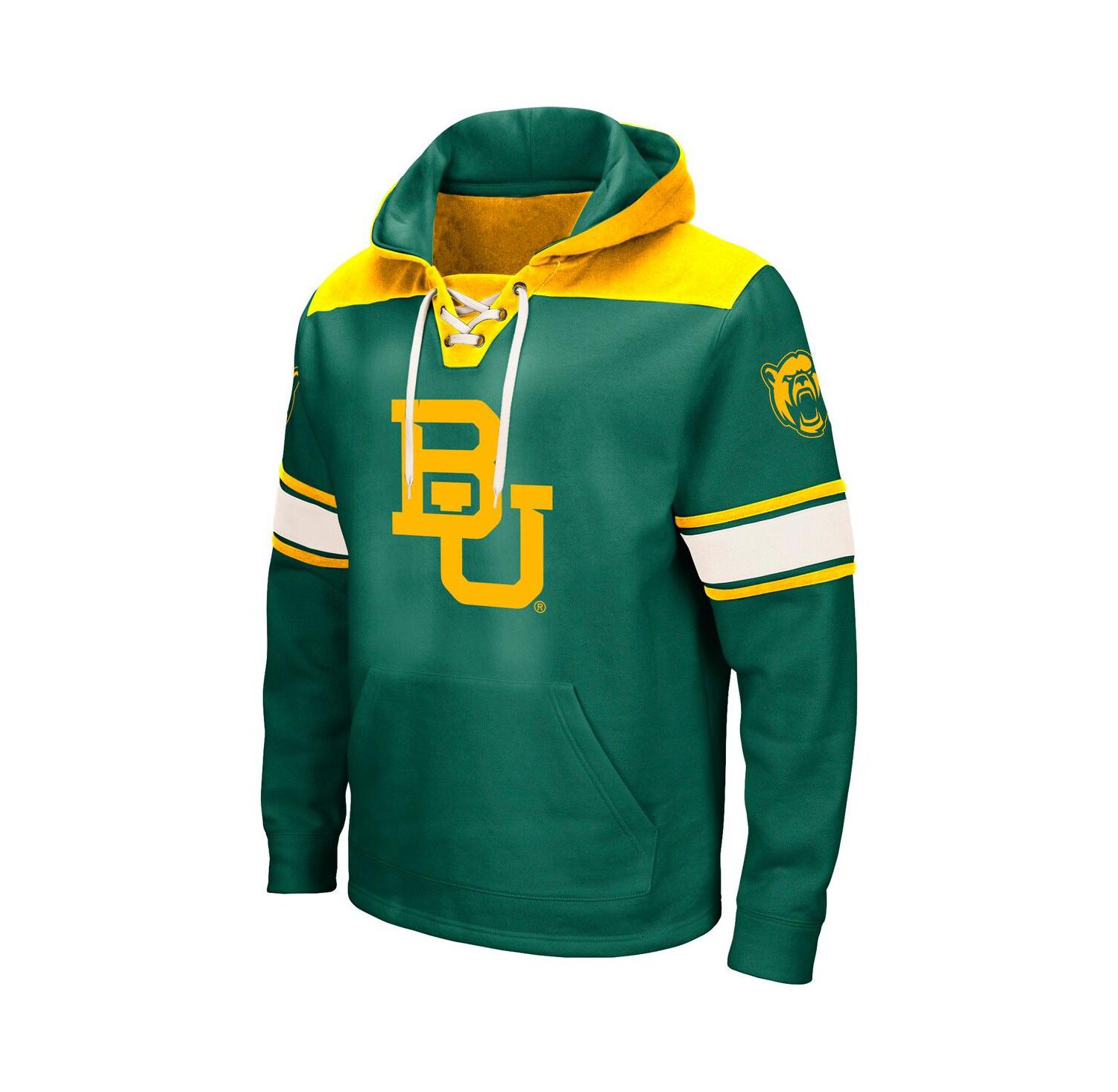 Men's Green Baylor Bears 2.0 Lace-Up Pullover Hoodie