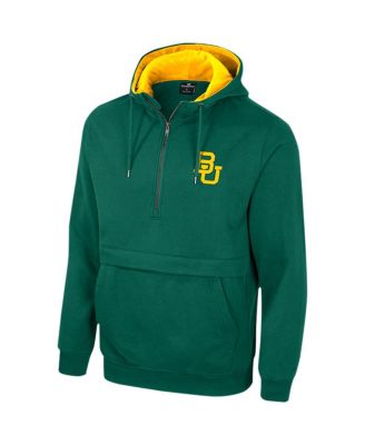 Men's Green Baylor Bears Half-Zip Hoodie