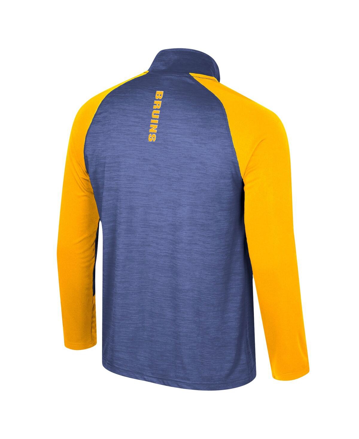 Colosseum Royal Pitt Panthers Langmore Raglan Quarter-zip Top In Blue