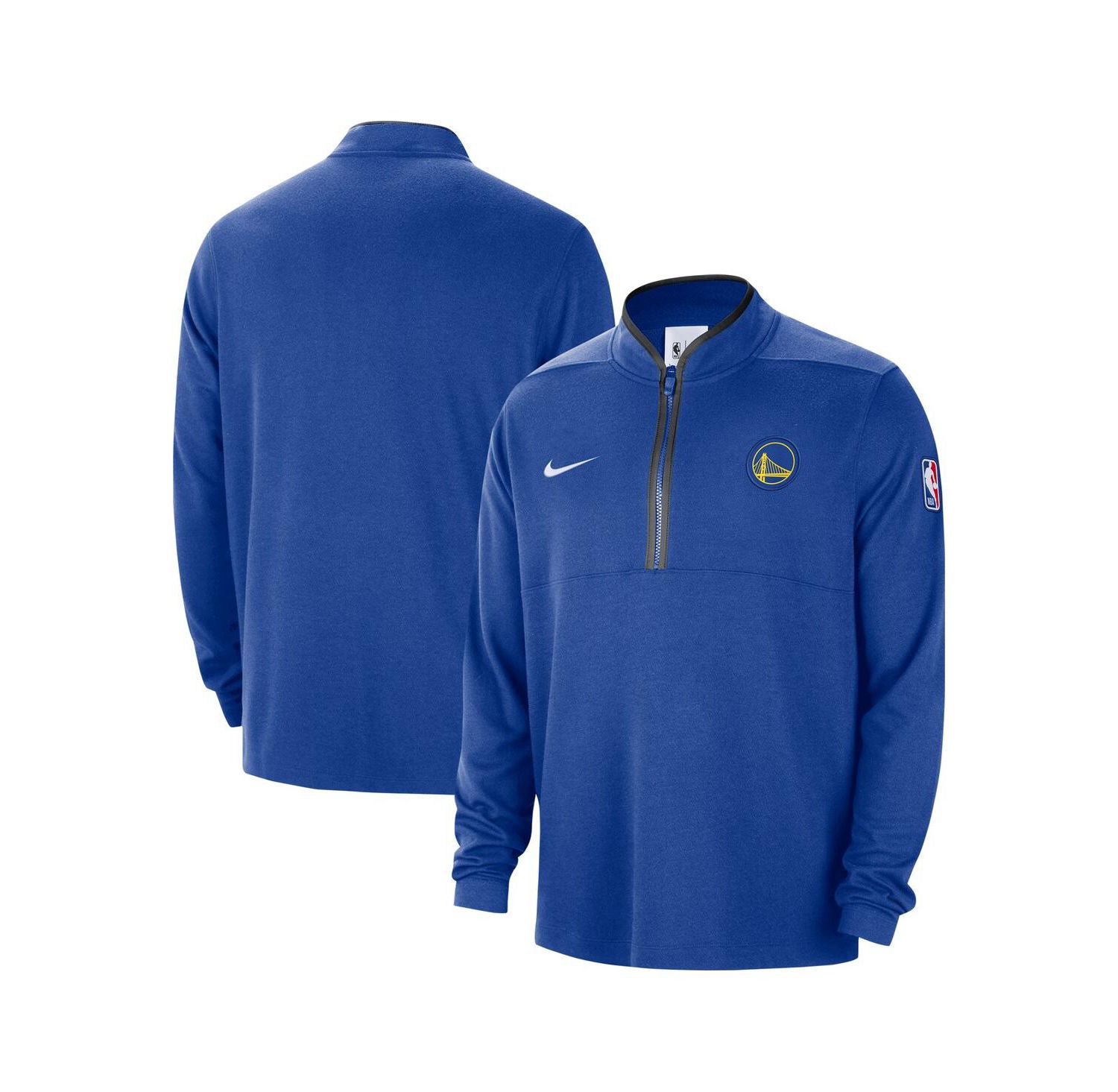 Men's Royal Golden State Warriors 2024/25 Courtside Performance Half-Zip Top