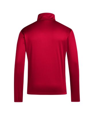 Men's Red NC State Wolfpack Coaches Sideline Quarter-Zip Top