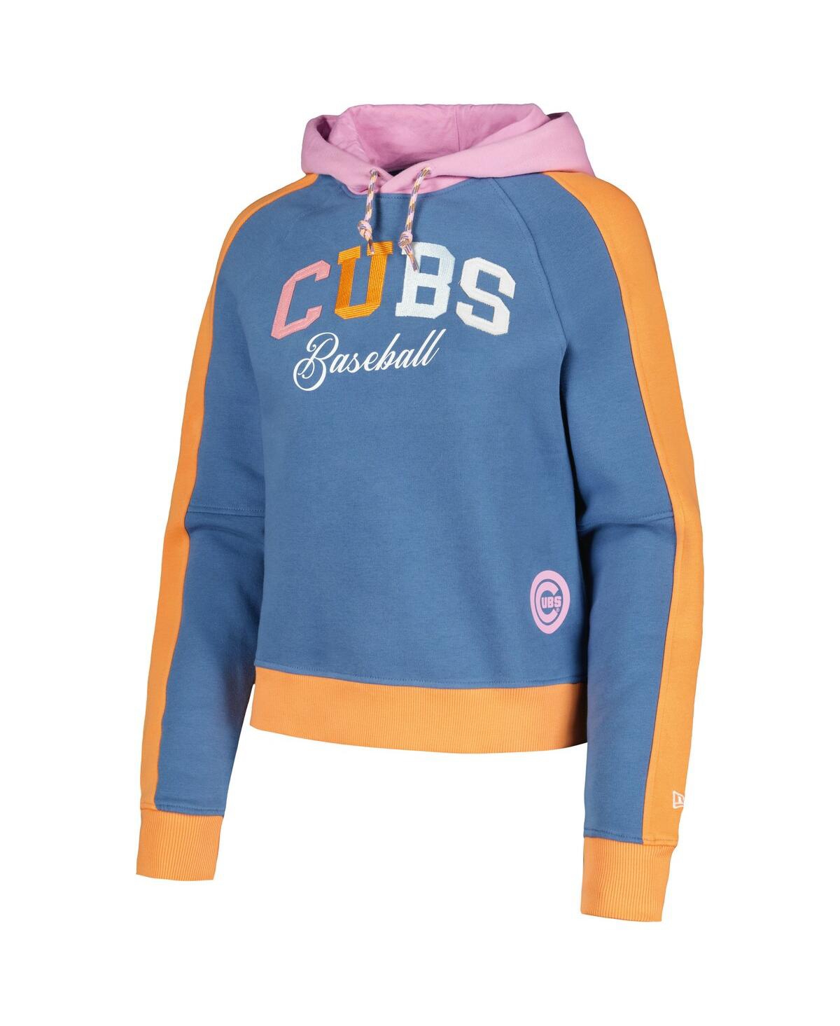 Shop New Era Women's Light Blue Chicago Cubs Fashion Color Pop Pullover Hoodie