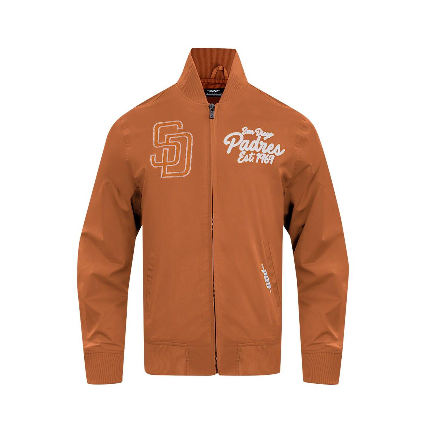 Мужская куртка Pro Standard Brown San Diego Padres Paint The City Twill Full-Zip — фото 3