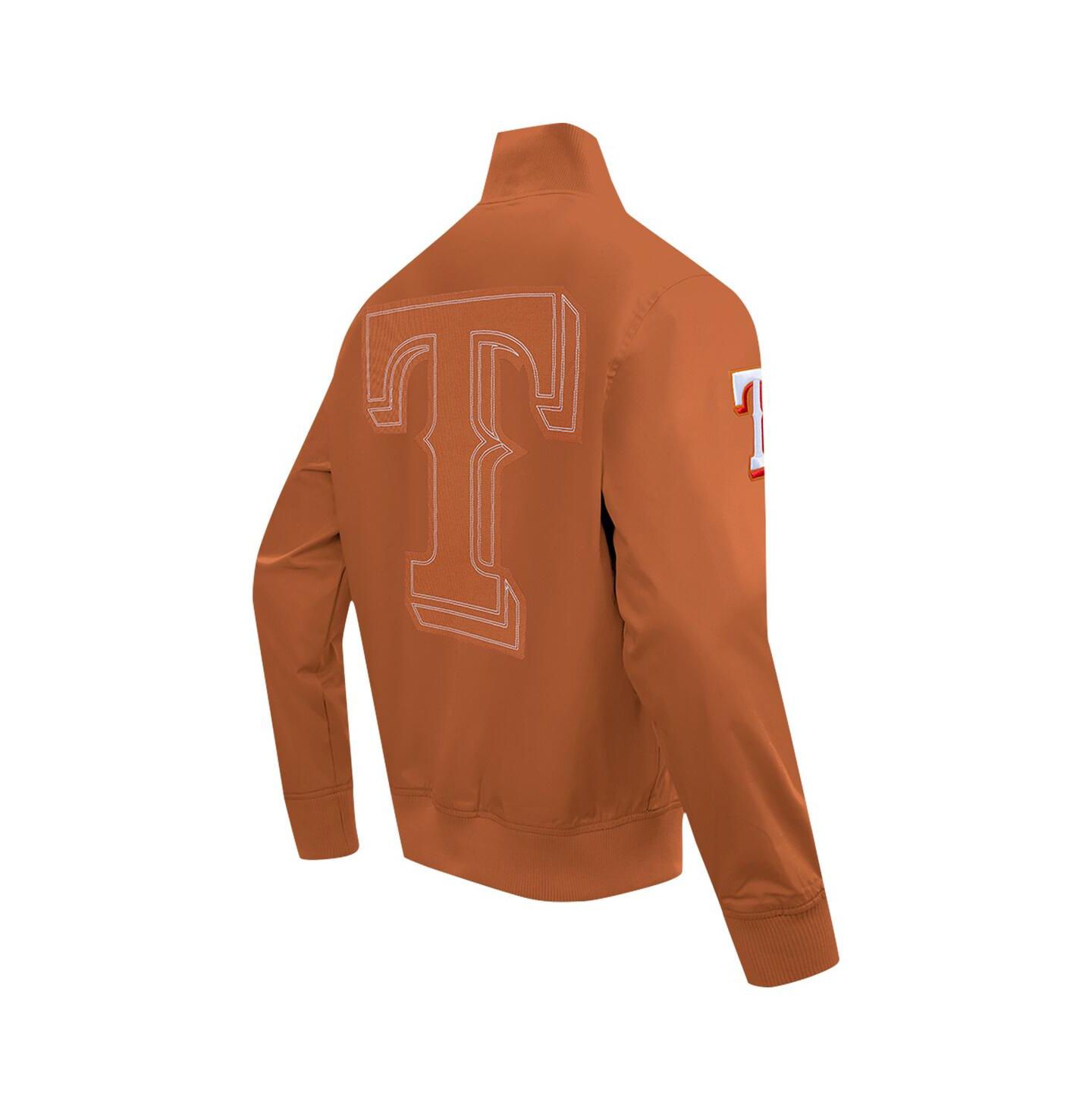 Мужская куртка Pro Standard Brown Texas Rangers Paint The City Twill Full-Zip — фото 4
