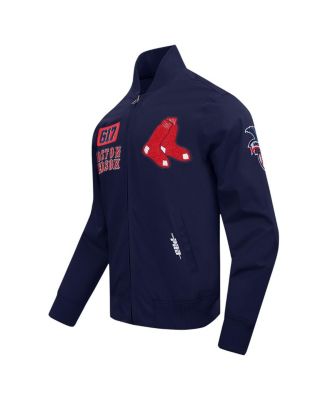 Men's Navy Boston Red Sox Area Code Twill Full-Zip Jacket