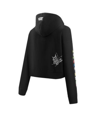 Women's Looney Tunes Tweety Bird Cropped Pullover Hoodie