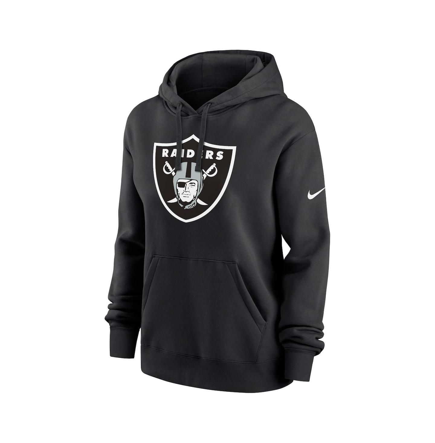 Женское худи Nike Black Las Vegas Raiders Club Fleece Pullover — фото 4