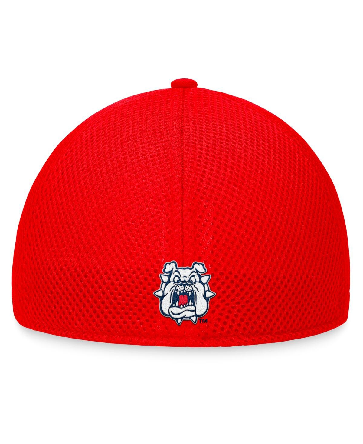Top Of The World Men's Red Fresno State Bulldogs Spacer Flex Hat In Red