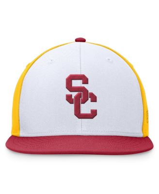 Men's White/Cardinal USC Trojans Tri-Tone Heritage Collector Fitted Hat