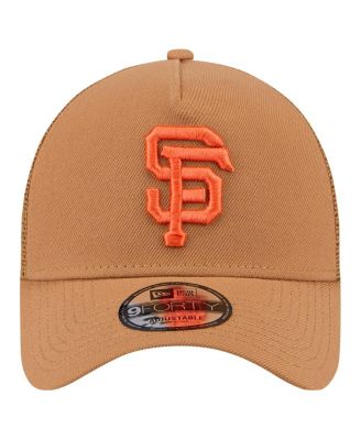 Men's Brown San Francisco Giants A-Frame Trucker 9FORTY Adjustable Hat