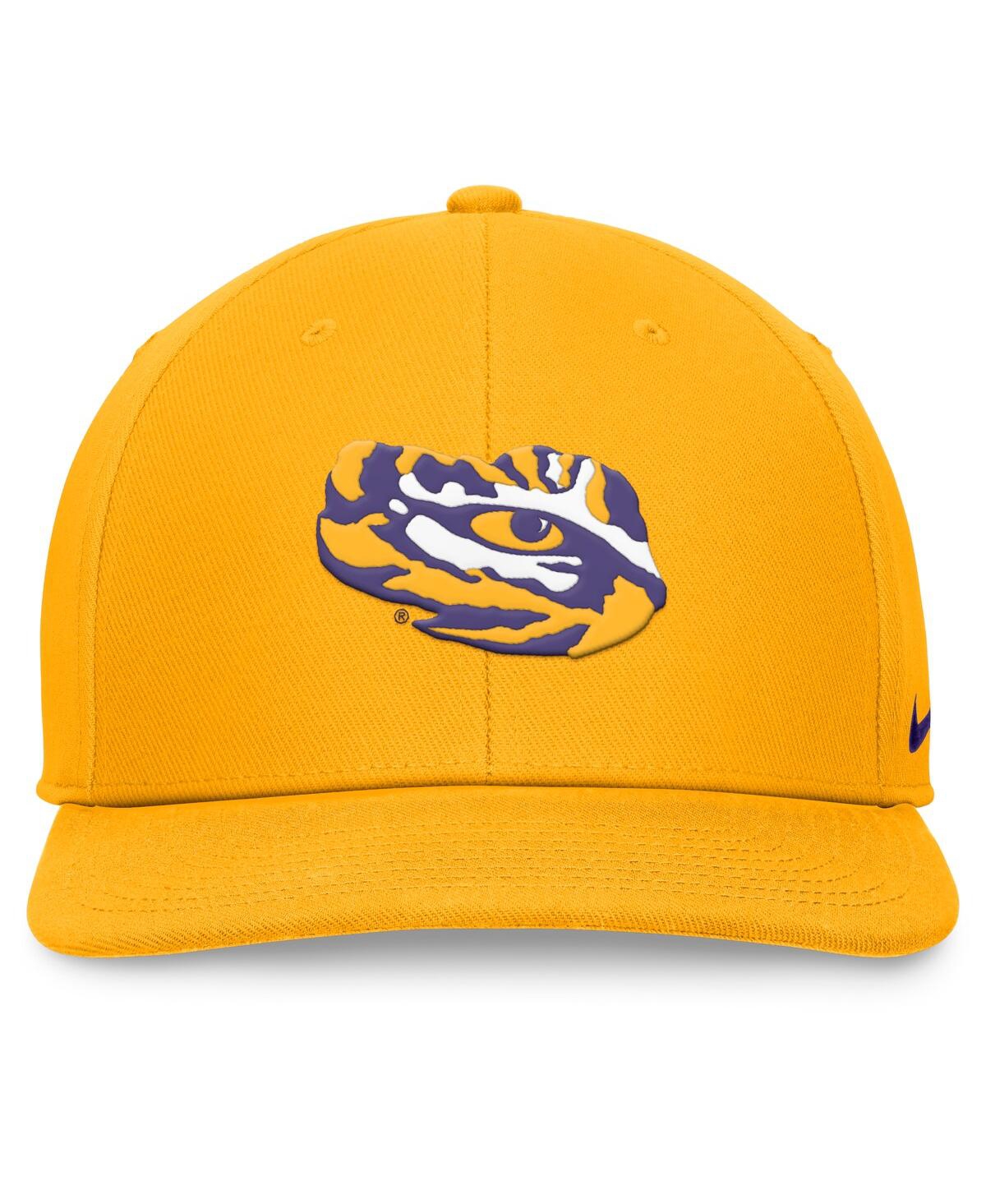 Nike Men's Gold Lsu Tigers Primetime Pro Snapbackâ Hat In Gold