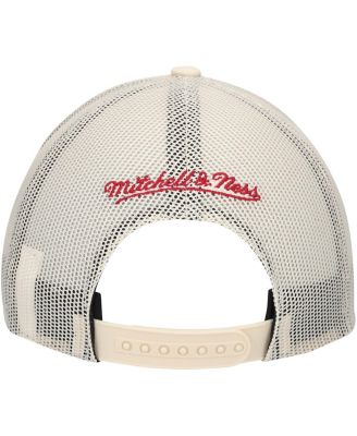 Men's Cream Miami Heat Trucker Adjustable Hat