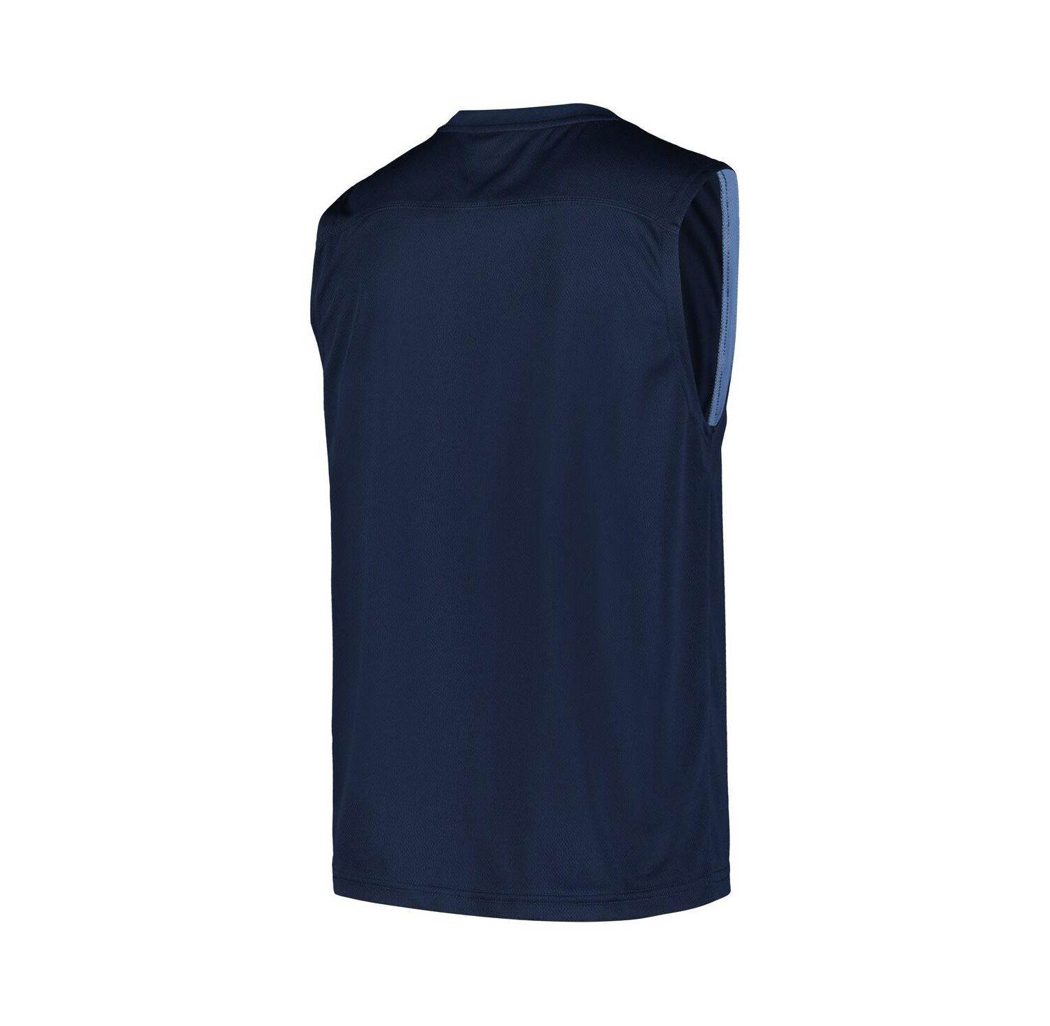 Men's Navy Memphis Grizzlies Birdseye Muscle Tank Top