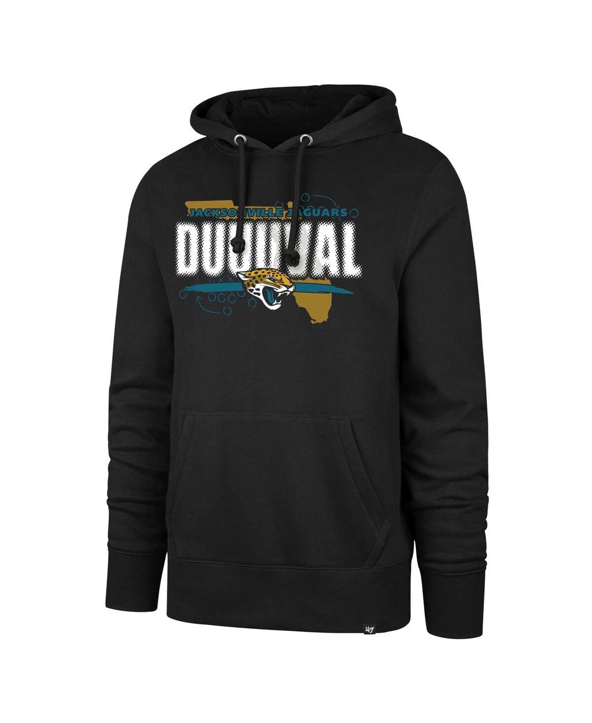 '47 Brand Men'sJacksonville Jaguars Regional Headline Pullover Hoodie - Black