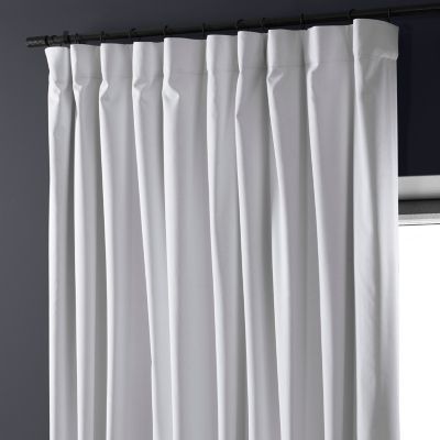 Extra Wide Performance Linen Hotel Blackout Curtain