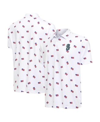 Men's White Seattle Mariners Americana Polo
