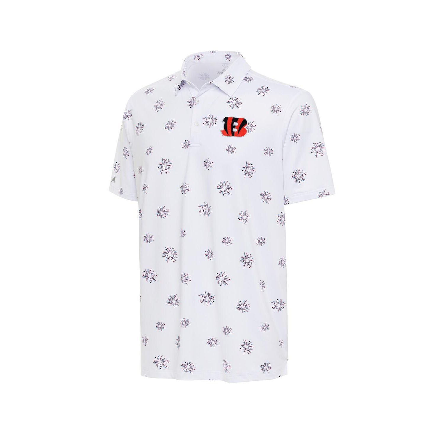 Men's White Cincinnati Bengals Fireworks Polo