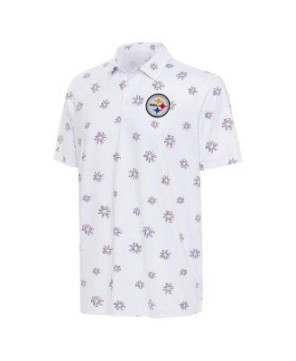 Men's White Pittsburgh Steelers Fireworks Polo