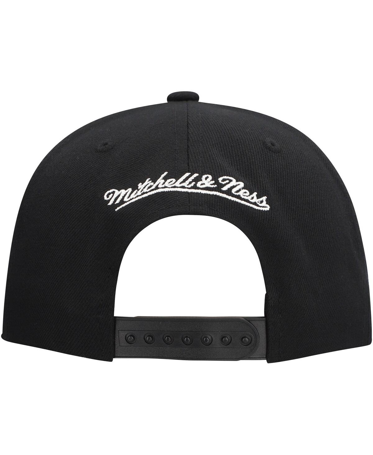 Mitchell & Ness Men's Black Vegas Golden Knights Core Top Spot Snapback Hat In Black