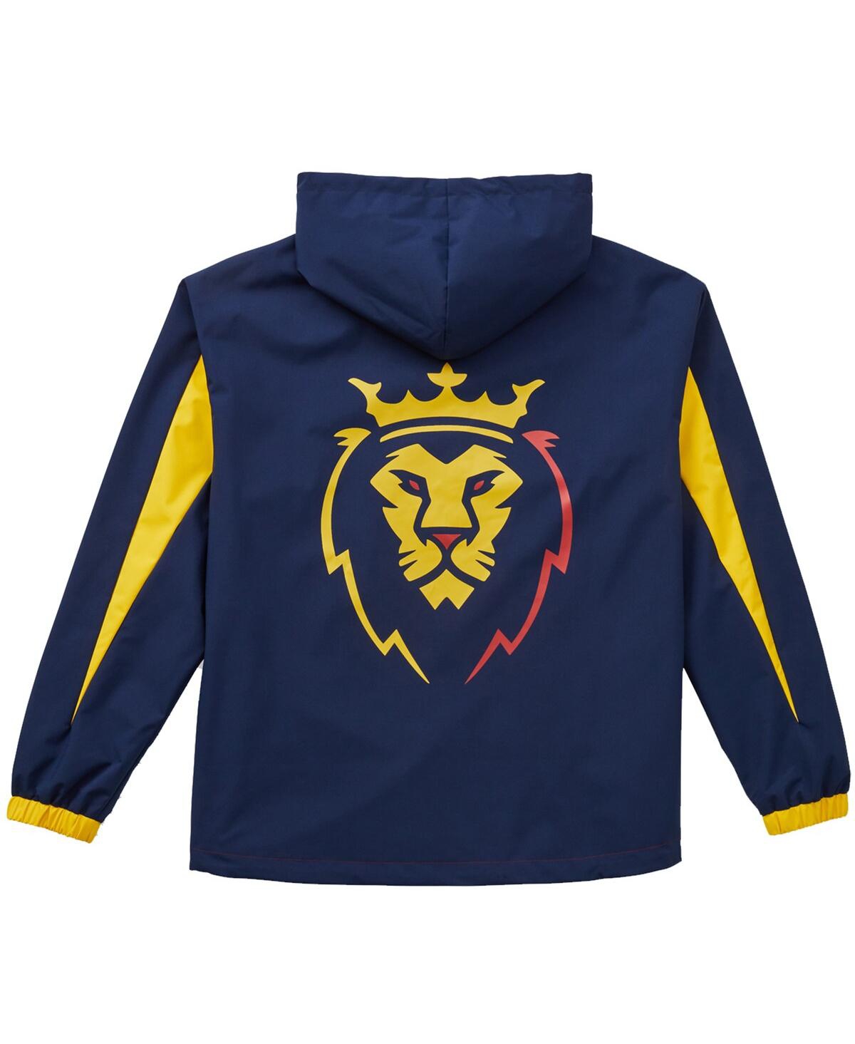Live Breathe Futbol Men's and Women'sReal Salt Lake Tekker Half-Zip Anorak Jacket - Blue