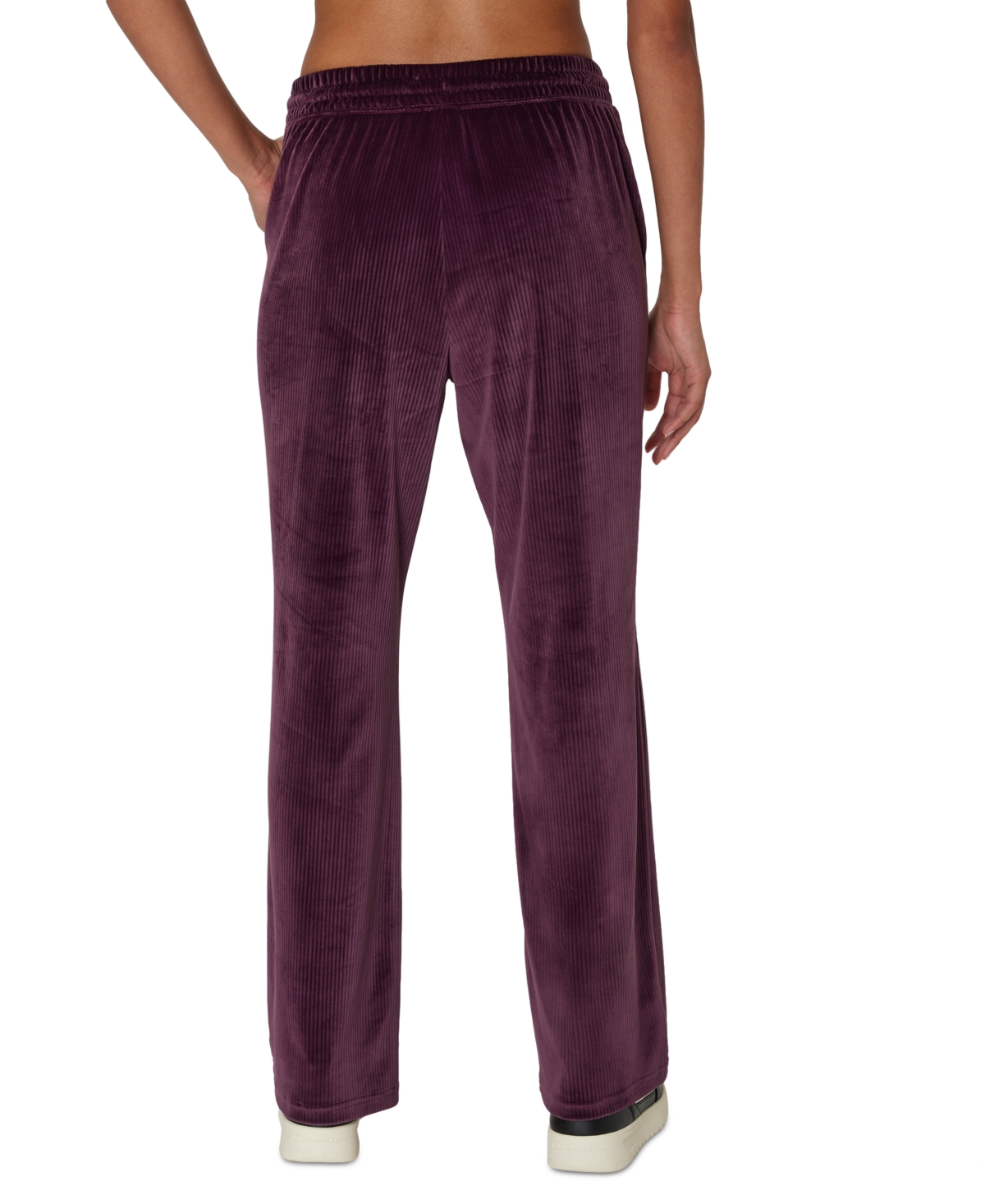 Champion Women's Soft Touch Cord Drawstring-waist Pants In Rock On Purple