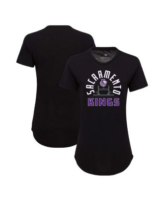 Women's Black Sacramento Kings Phoebe Super Soft Tri-Blend T-Shirt