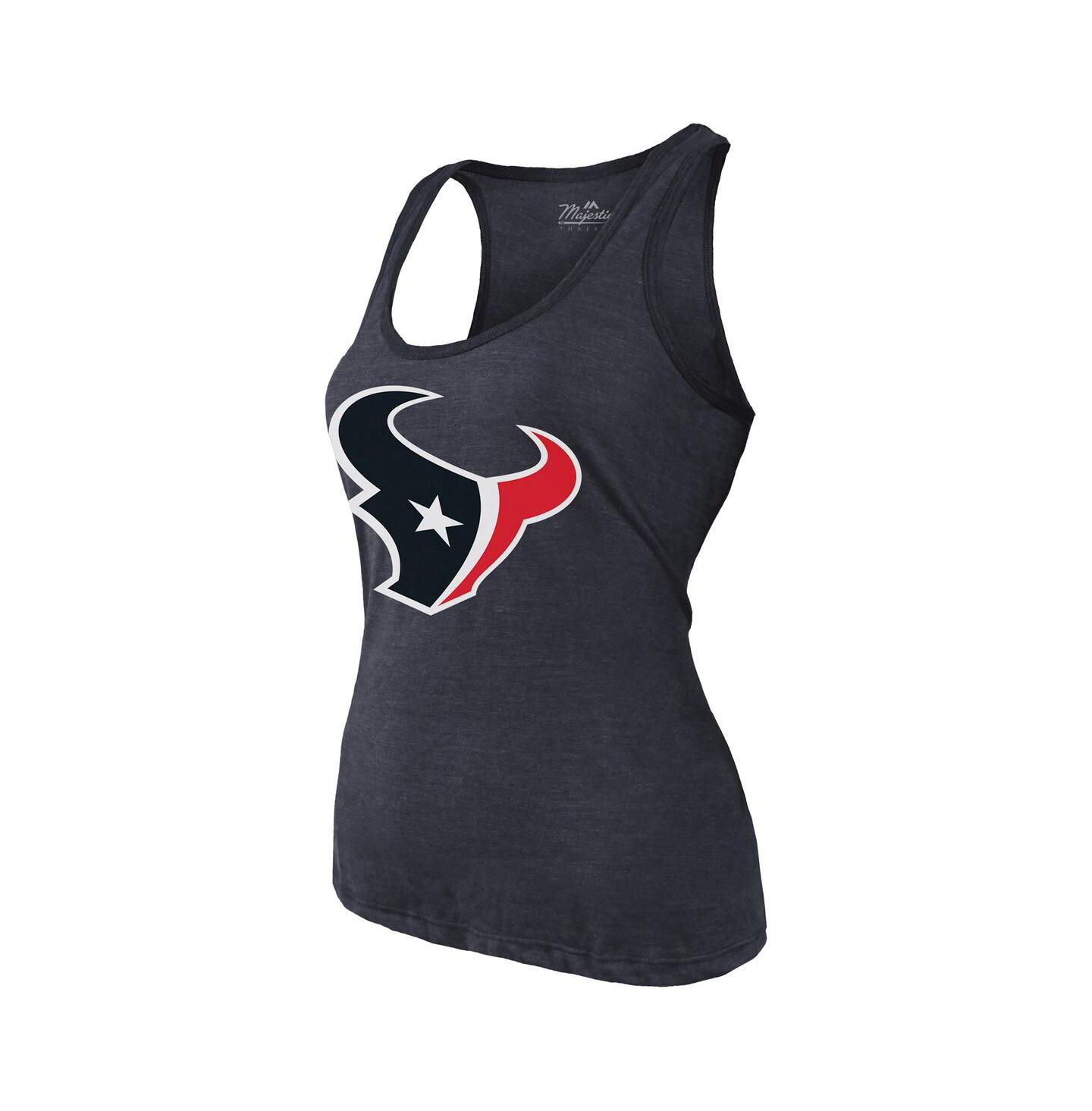 Женский топ Majestic C.J. Stroud Navy Houston Texans Name & Number Tri-Blend — фото 2