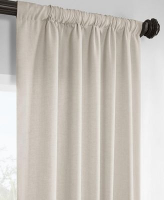 Italian Faux Linen Room Darkening Curtain