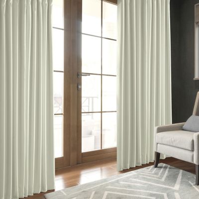 Faux Linen Hotel Blackout Curtain
