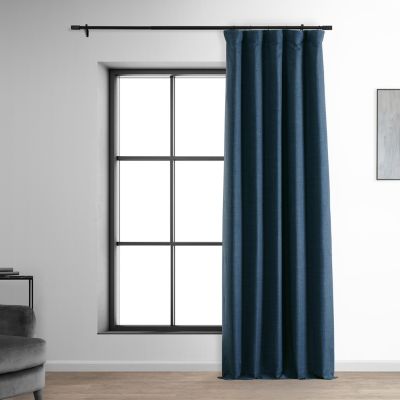 Faux Linen Hotel Blackout Curtain
