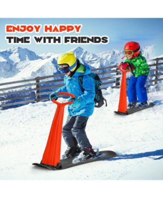 1-Rider Snow Scooter with Grip Handle-Red