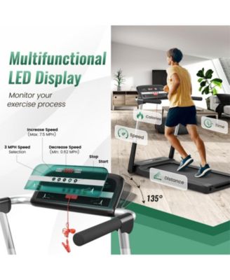 2.25 HP Foldable Treadmill with APP Control and LED Display