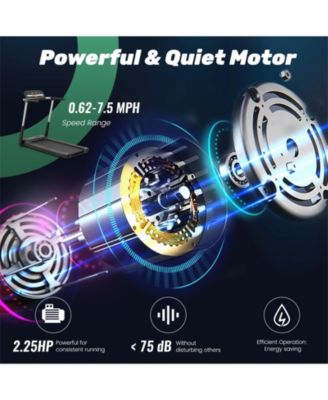 2.25 HP Foldable Treadmill with APP Control and LED Display