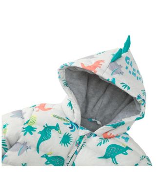 Baby Boys Fleece Hooded Puffer Jacket