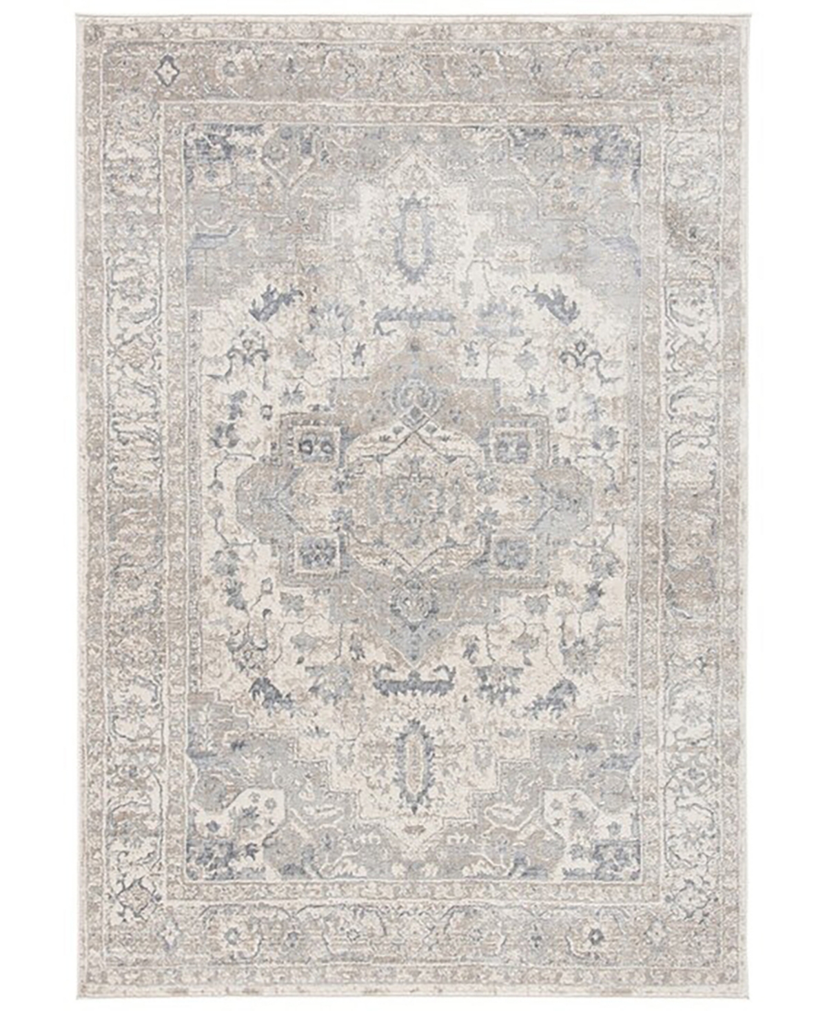 Safavieh Brentwood Ii BNT851J 5'3"x7'6" Area Rug - Ivory/Gray
