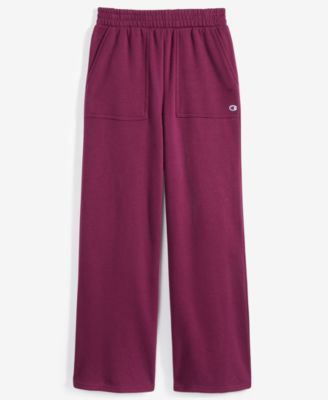 Big Girls Wide-Leg Fleece Sweatpants