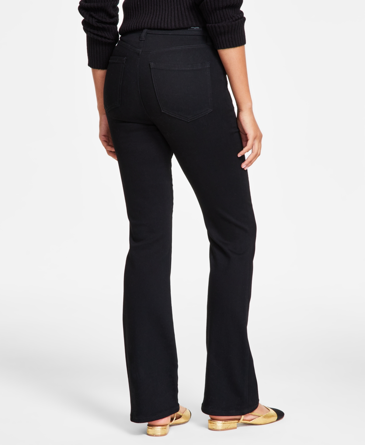 Shop Liverpool Los Angeles Women's Lucy High-rise Bootcut Jeans In Black Rinse