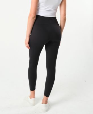 Maternity Stretch Leggings with Bump-Friendly Phone Pocket