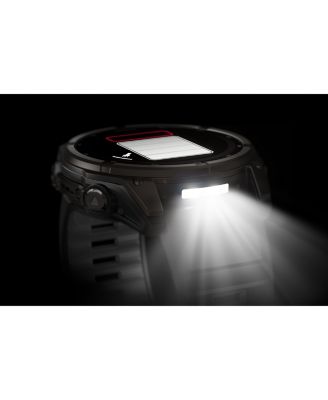 fenix 8 51mm, Saphire Solar, Outdoor & Fitness GPS Smartwatch, Carbon Gray Titanium Black, Black/Pebble Gray Band, NA