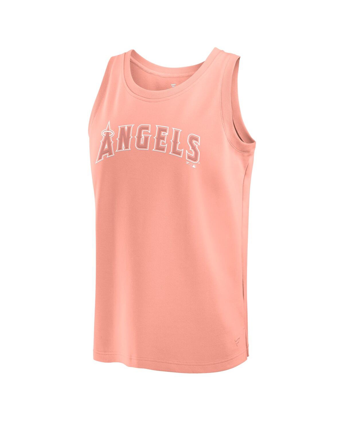 Fanatics Men's Coral Los Angeles Angels Elements Tank Top In Coral