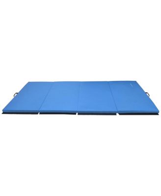 120x48in All Purpose Folding Gymnastics Mat, Blue (2 Pack)