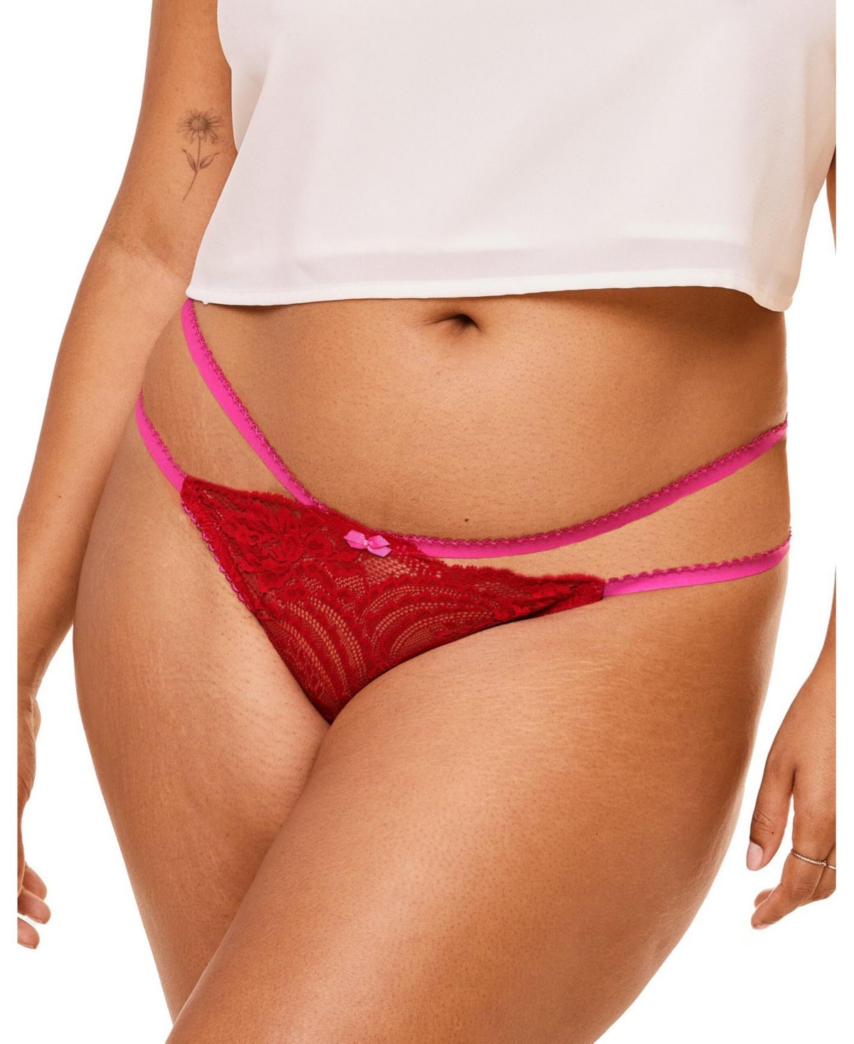 Plus Size Camylla Bikini Panty - Dark red