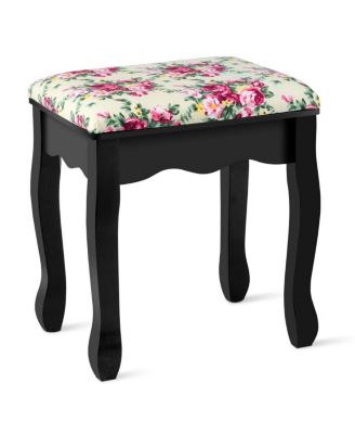 Makeup Vanity Table Set with 360° Pivoted Round Mirror