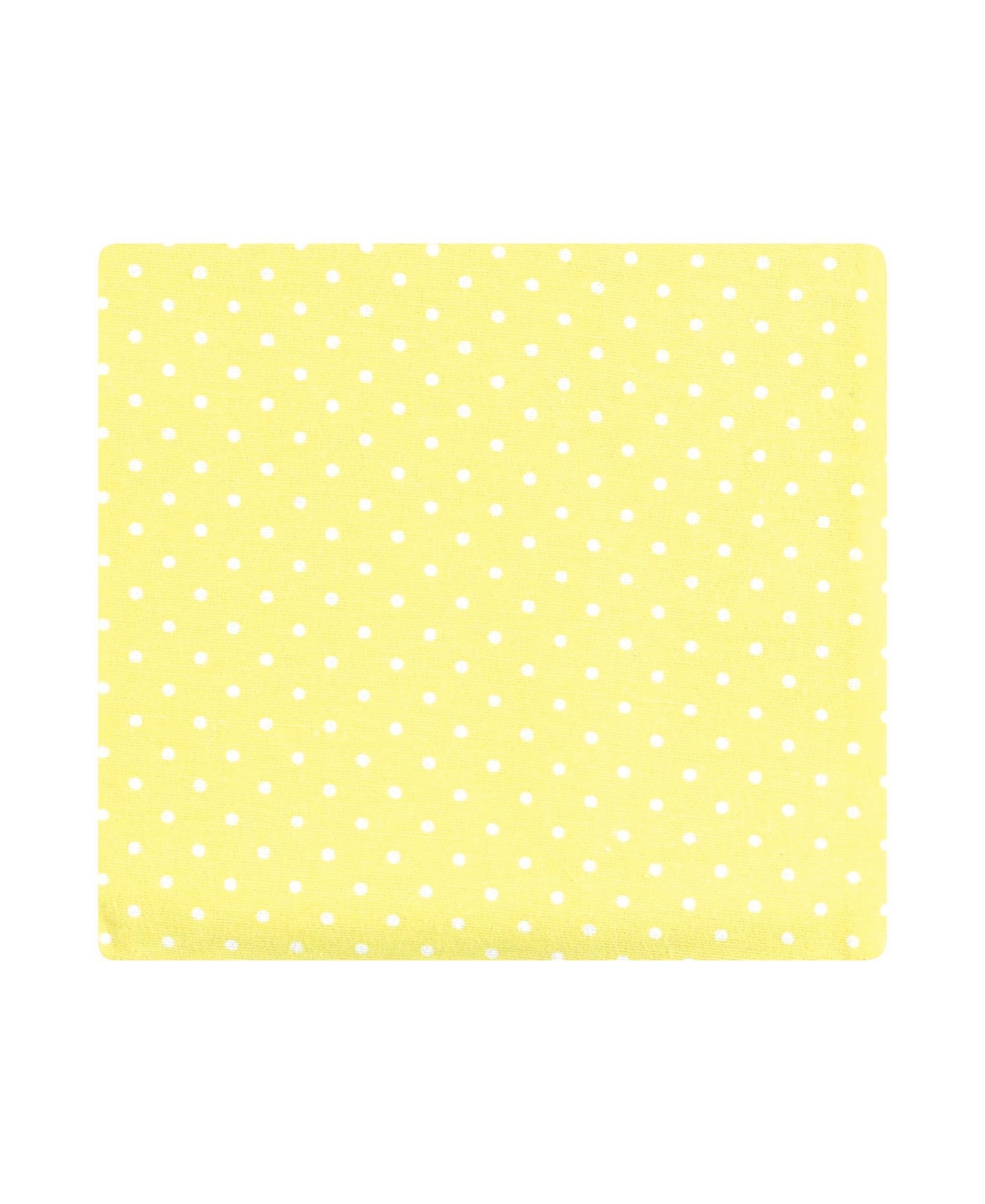 Hudson Baby Infant Girl Cotton Poly Flannel Receiving Blankets Bundle, One Size - Citrus mint