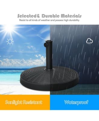 49 LBS Patio Resin Umbrella Base Stand for Outdoor