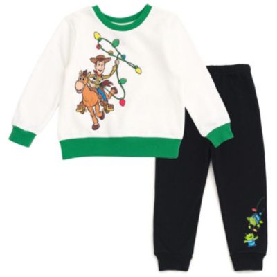 Boys Christmas Halloween Fleece Sweatshirt and Jogger Pants Outfit Set Newborn to (Newborn - 14-16)