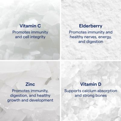 Immunity Plus: Mixed Berry liquid with elderberry & zinc for antioxidant and immune support. 30 fl oz, 30 servings.