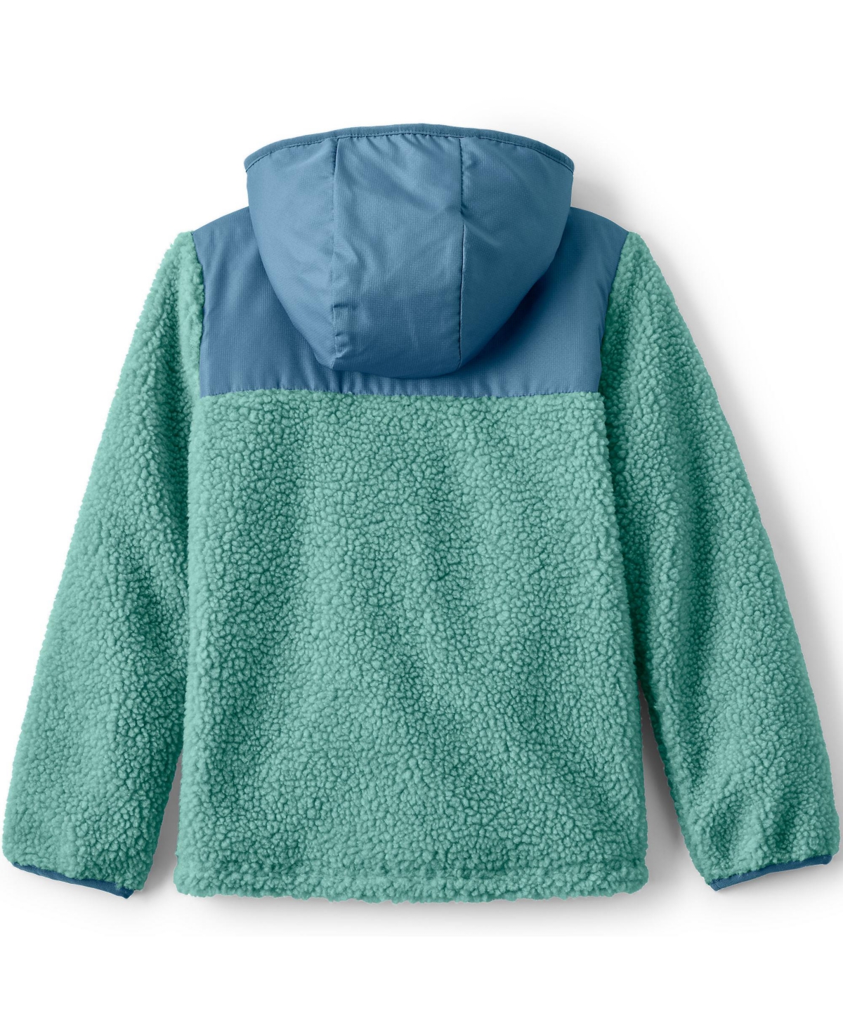 Lands' End Girls High Pile Fleece Hooded Jacket