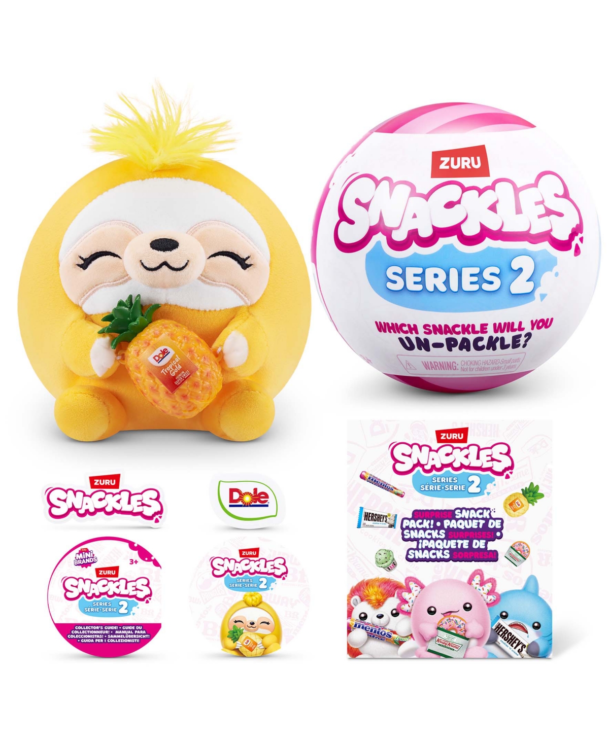 Snackles Series 2 Small Plush Toy In Multi Color
