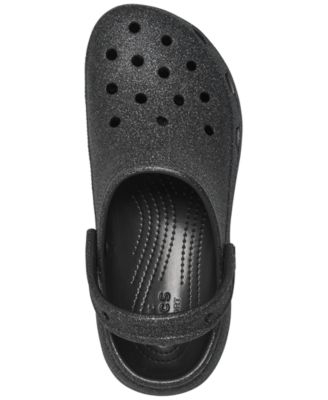Crocs Women's Classic Platform Glitter Clogs from Finish